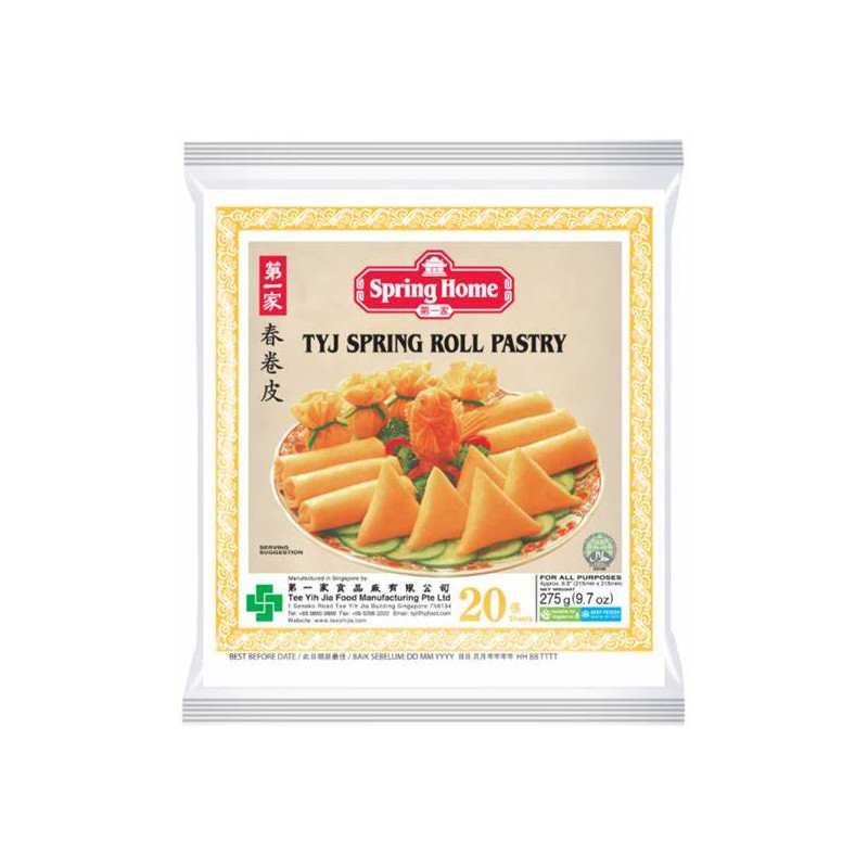 TYJ SPRING ROLL PASTRY 8.5" 20S 275G